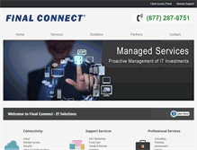 Tablet Screenshot of finalconnect.com